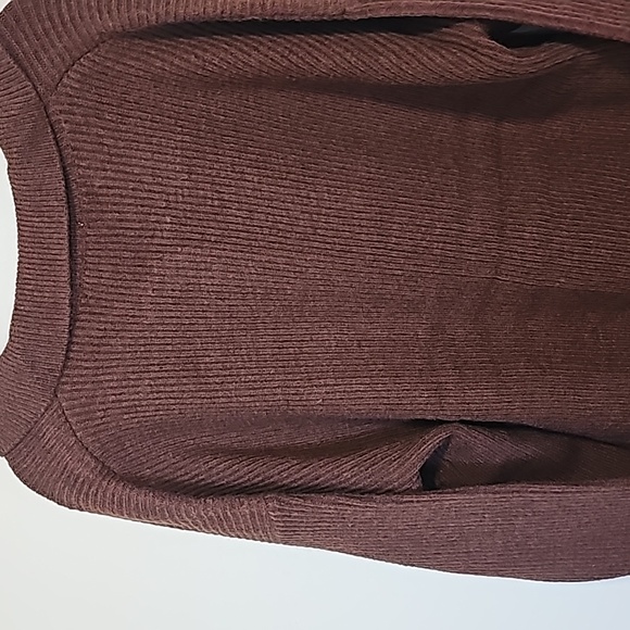 Entro Plus Brown Button Down Ribbed Shacket - Picture 9 of 9